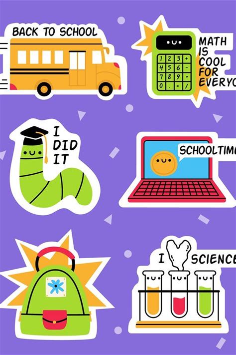 School Stickers Back To School Education Badges School Su 1337262