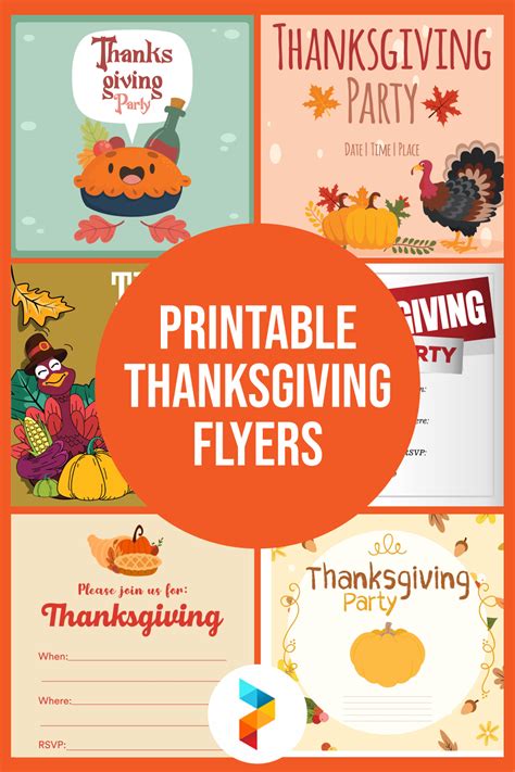 Thanksgiving Flyers 12 Free Pdf Printables Printablee