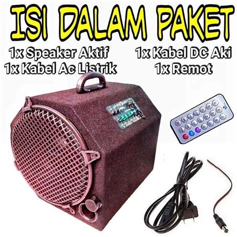 Jual Speaker Aktif Rakitan Inch Karaoke Bluetooth Shopee Indonesia