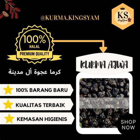 Jual Kurma Ajwa Al Madinah Kurma Nabi Super Premium Murah Box