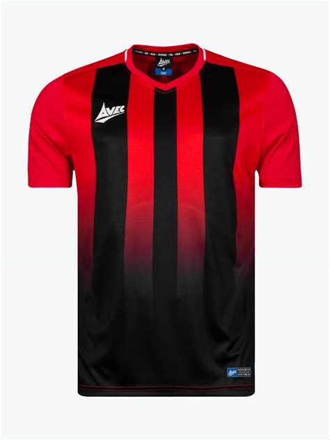 Fusion Redblack Striped Jersey Football Jersey Avec Sport