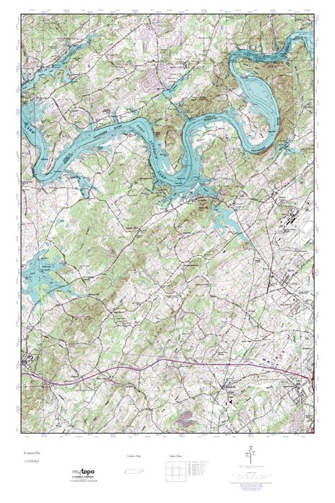 Mytopo Louisville Tennessee Usgs Quad Topo Map