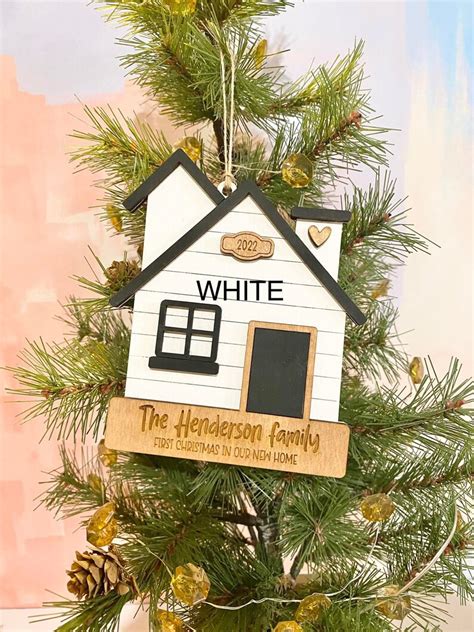 Our First Home Christmas Ornament Personalized Christmas Etsy