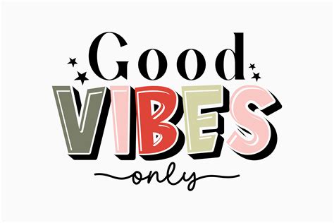 Retro Inspirational Svg Good Vibes Only Graphic By Svg Box · Creative Fabrica