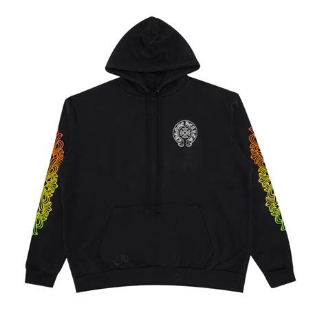 Buy Chrome Hearts Gradient Floral Hoodie Blackmulticolor 1383