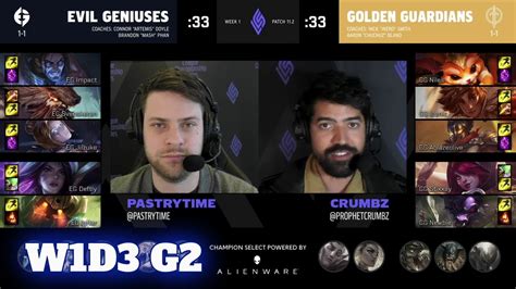 Evil Geniuses Vs Golden Guardians Week 1 Day 3 S11 LCS Spring 2021