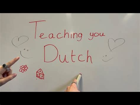 Asmr Teaching You Dutch At Our School