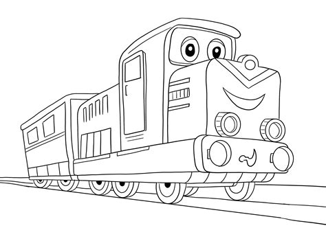 Gambar Mewarnai Kereta Chuggington Mewarnai Gambar