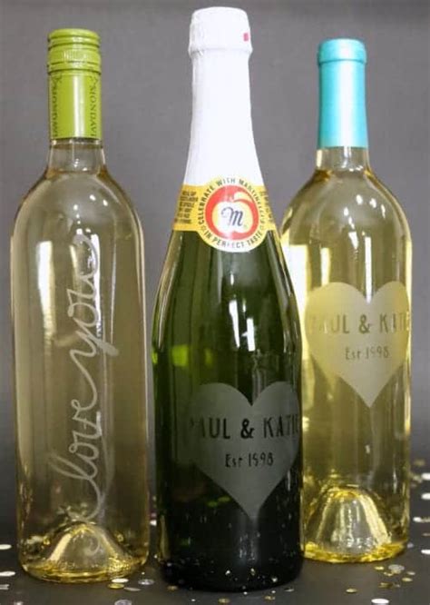 How to Make a Personalized Etched Glass Wine Bottle