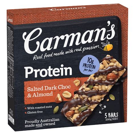 Dark Choc Almond Protein Bars Carman S Kitchen