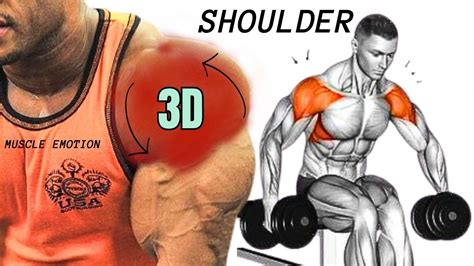 Shoulder Workout 5 Best Exercises For 3d Boulder Shoulder Youtube