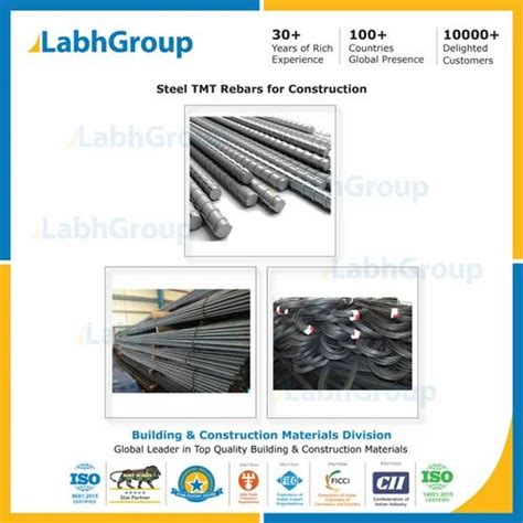 Mm Above Tmt Rebars Steel Reinforcement Bars For Construction