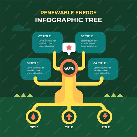 Premium Vector | Infographic tree design