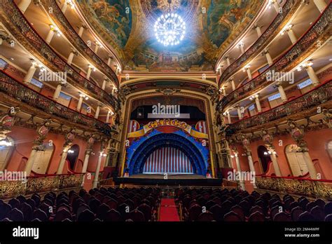 Beautiful Interior Of The Amazon Theatre Manaus Amazonas State