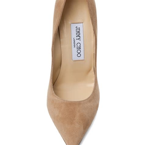 Jimmy Choo Shoes Jimmy Choo Anouk Nude Suede Pump Poshmark