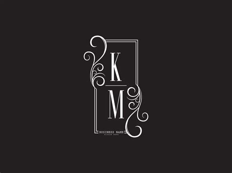 Premium Km Mk Logo Icon Initials Km Luxury Letter Logo Design 14273876