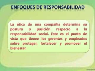 Etica Y Responsabilidad Social PPT