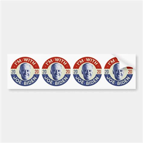 Joe Biden For President 2020 Democrat Photo Retro Bumper Sticker Zazzle