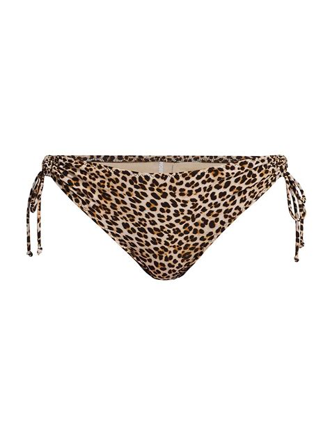 Norma Kamali Jason Leopard Bikini Bottoms Bb Leopard Editorialist