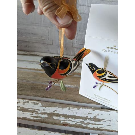 Hallmark Baltimore Oriole Beauty Of Birds Ornament Xmas Etsy