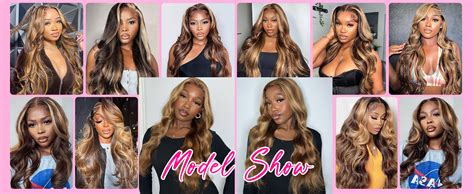 Amazon Honey Blonde Lace Front Wig Human Hair 4 27 Highlight Ombre 13x6 HD Lace Front Wigs