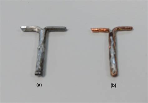 (a) steel T-element, (b) Copper T-element | Download Scientific Diagram