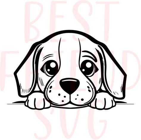 Cute Dog SVG, Cute Puppy Svg, Png, Eps, Dxf, Silhouette, Cute Dog ...