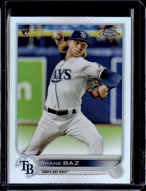 Shane Baz Topps Chrome Refractor Rookie Tampa Bay Rays Ebay