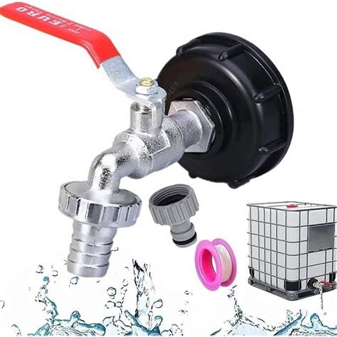 Adaptateur de Réservoir d eau IBC Connecteur à Filetage 1 2 IBC