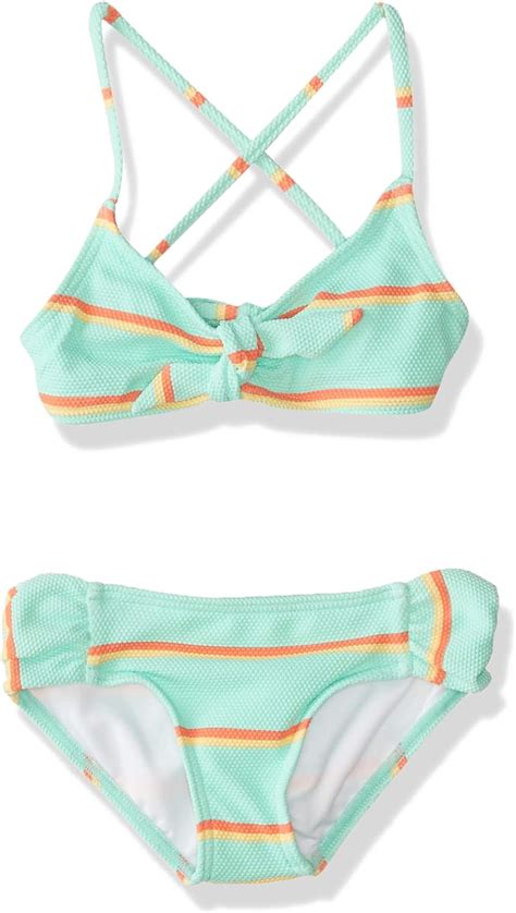 Billabong Girl S Baja Bliss Tali Two Piece Swim Set Bikini Amazon Co