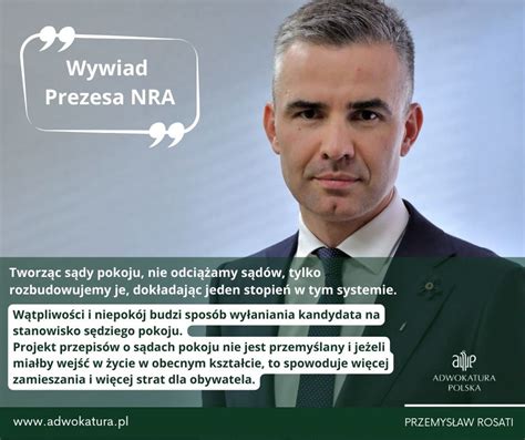 Prezes NRA o projekcie przepisów o sądach pokoju Z życia NRA