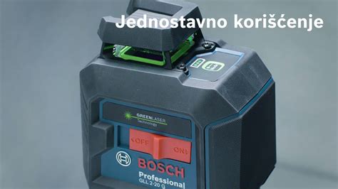 Bosch Gll G Linijski Laser Sa Zelenim Zrakom I Horizontalom U