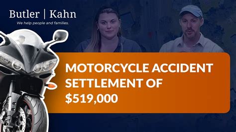 Motorcycle Accident Settlement For 519000 Youtube