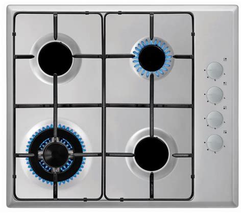 Vitrokitchen En Lin Placa Gas Natural Fuegos Cm Inox Comprar