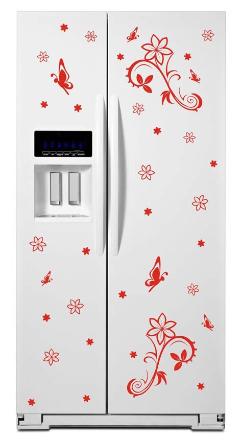 Refrigerator Design Decal 1 Make Your Refrigerator Flutter” With