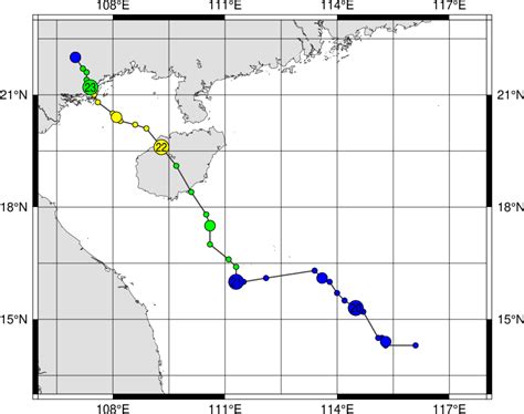 Digital Typhoon Typhoon 202404 Prapiroon Detailed Track Information