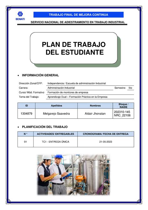 Tc Formacion De Monitores En Empresa Cgeu Nrc Plan De