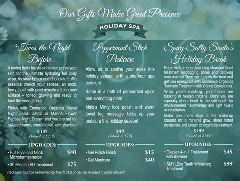 Renew Spa Christmas Specials 2024 - Christmas Festival 2024