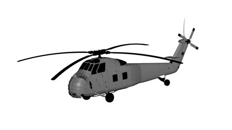 OBJ file Sikorsky H-34 🛩️・Model to download and 3D print・Cults