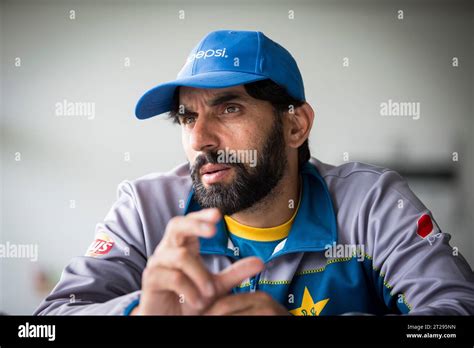 Pakistan Cricket Captain Misbah Ul Haq Photographed At Worcestershire