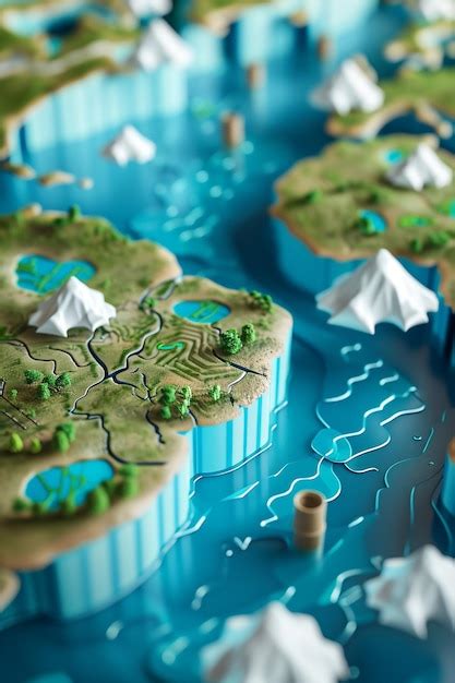 Premium Photo 3d Infographic Showing Global Water Scarcity Statistics
