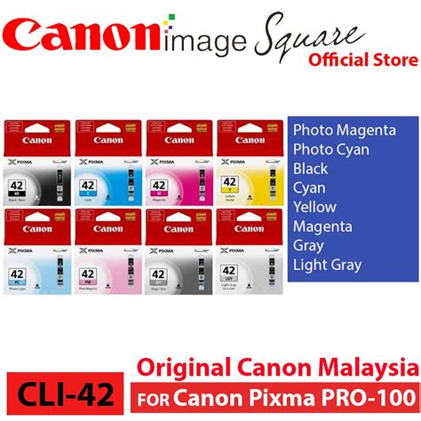 Canon Original Ink Cartridges CLI-42 cli 42 cli42 (BK/C/Y/M/PM/PC/GY ...