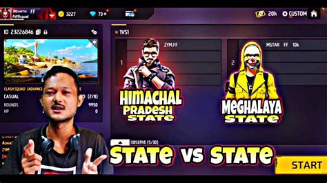 Dj•gamer Vs Claud Ff Himachal Pradesh Vs Meghalaya 1vs1 Custom