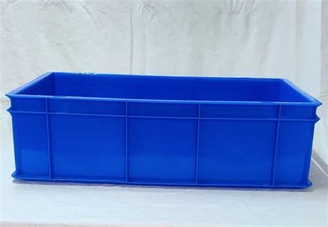 Blue Supreme Plastic Crates Outer Dimension LXWXH 650 X 450 X 315