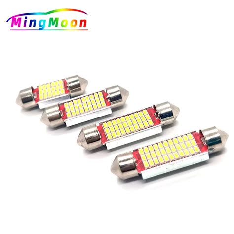 2Pcs Festoon 31mm 36mm 39mm 41mm High Quality Super Bright LED Bulb C5W