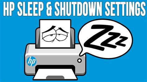 How To Change Your Hp Printer S Sleep And Auto Shutdown Settings Youtube