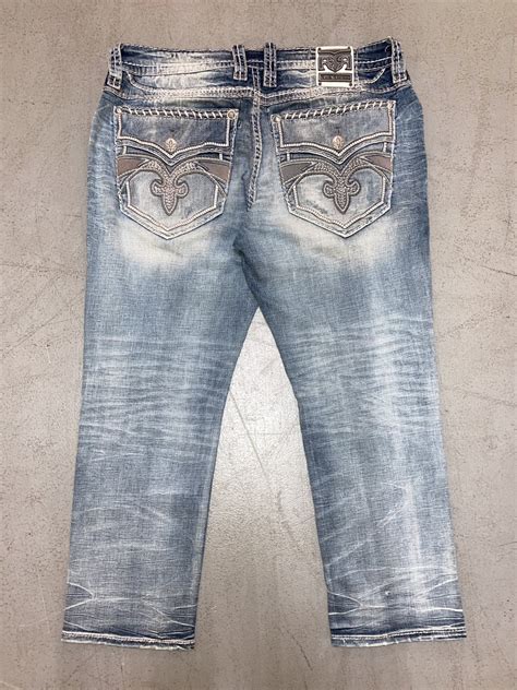 Rock Revival Crazy Y2k Rock Revival Light Wash Opium Cross Jeans Grailed