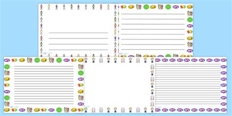 Free Australian Football League Landscape Page Borders Writing Aid