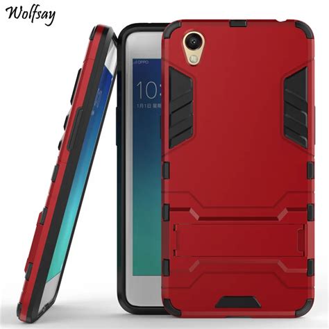 Wolfsay Oppo A Case Oppo A Slim Robot Armor Kickstand Shockproof