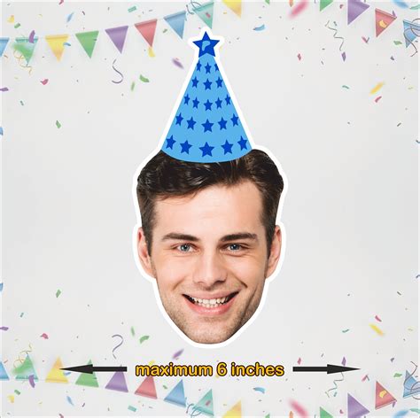 CUSTOM HEAD Birthday BANNER Custom Birthday Photo Banner Face Banner